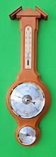 analoge Wetterstation Barometer Hygrometer Thermometer aus massiv Holz dekorativ