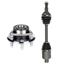 Front RH CV Axle Shaft &Wheel Hub Bearing For 2008-2017 Buick Enclave GMC Acadia