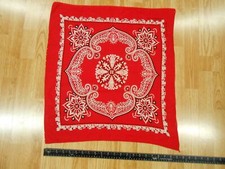 RARE Vtg Antique GUARANTEED FAST COLOR Cotton Biker USA BANDANA Kerchief 24"