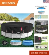 10Ft Round Solar Pool Cover with Patented Ratchet – Ultimate Protection