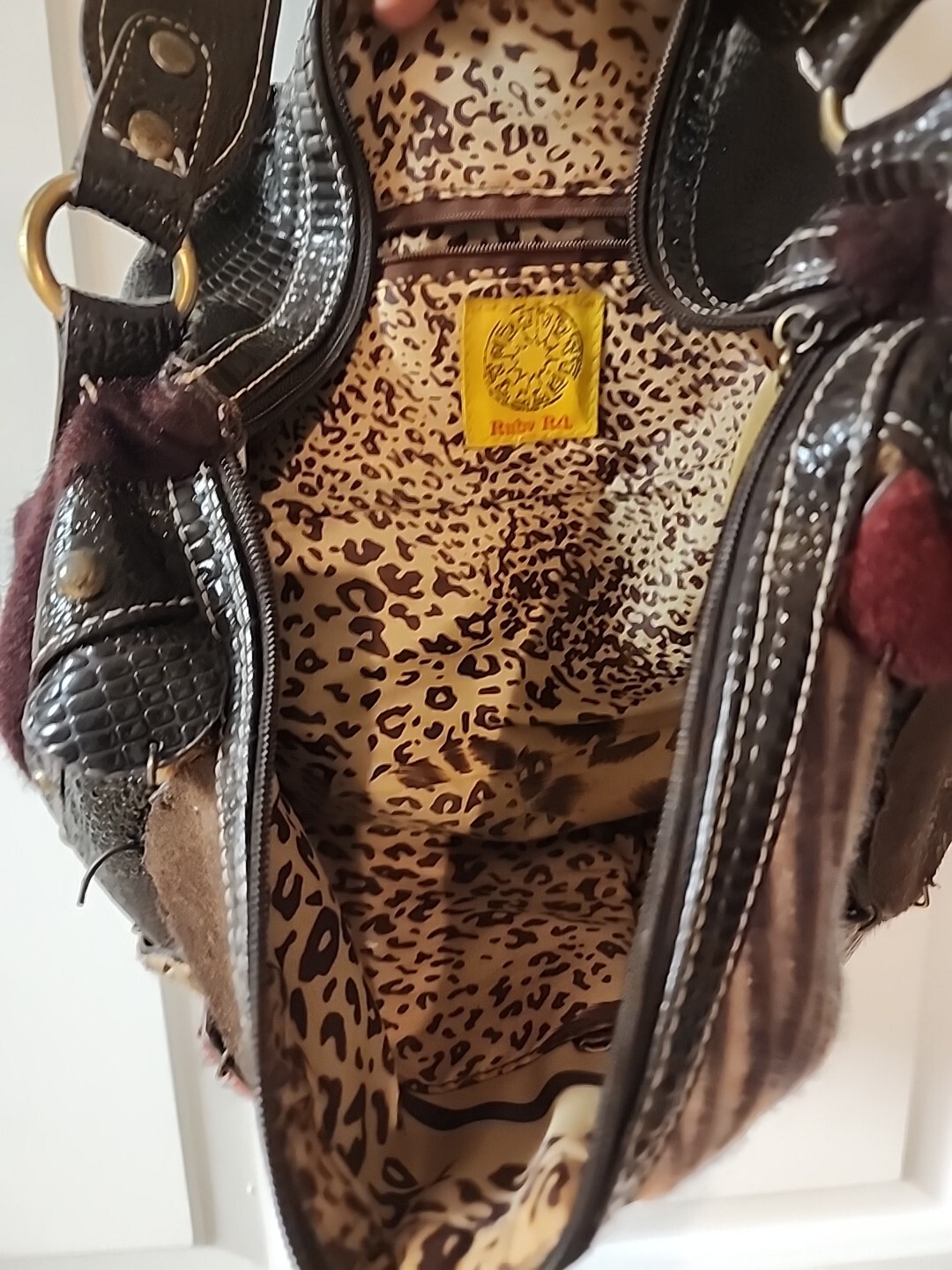 Patchwork Ruby Rd. Shoulder Purse - image 6