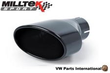 For Audi RS3 8v Sportback Milltek Sport Left Cerakote Black Oval Exhaust Tip ...
