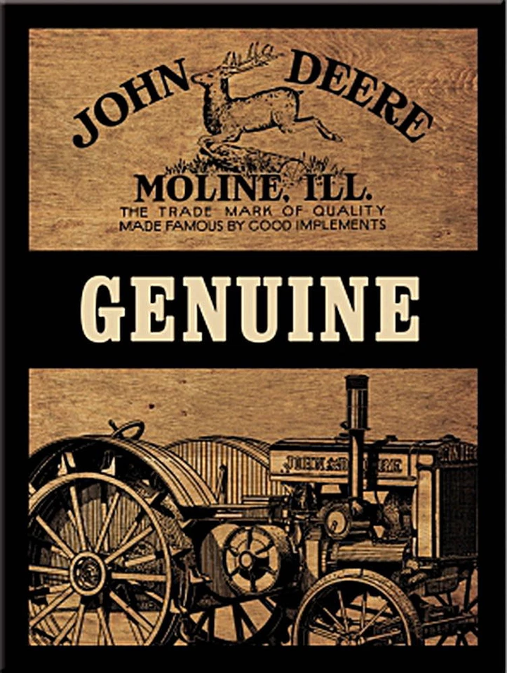 Magnet John Deere - Genuine, 6 x 8 cm - Bild 1 von 1