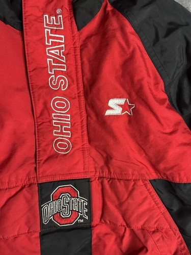 Vintage Y2K 90s Starter Puffer Jacket Kids Small Ohio State Buckeyes - Picture 4 of 4