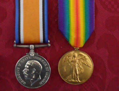WW1 Mutt und Jeff Paar W.E. Varley Duke of Wellington's (West Riding) Regiment