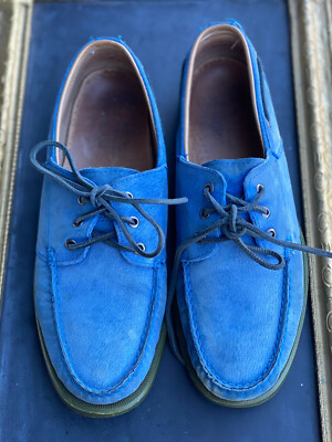 Mens Sebago x Ronnie Fieg Blue Nubuck Suede Docksider Boat  display picture 1