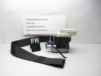 MERCEDES CLK W209 Front Right Passenger Side Grey Seat Belt 