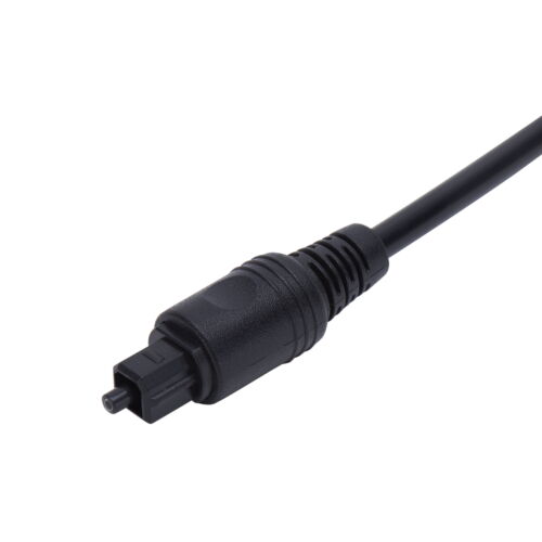 onn. 6' Digital Optical Audio Toslink Sound Bar TV Cable, Black - Picture 3 of 7