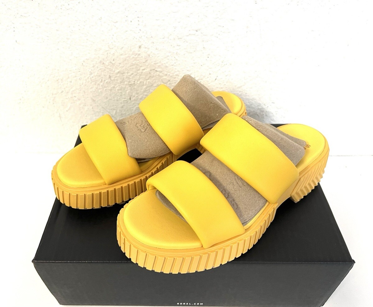 Sorel Women's ONA Streetworks Mid Sandals Yellow Ray Size 7 NEW | eBay