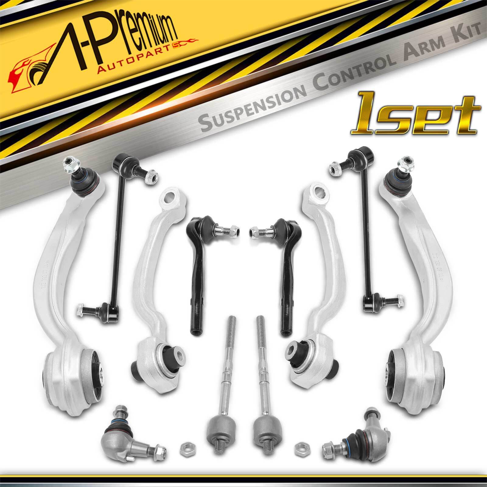 A-Premium 12x Front Upper Lower Control Arm Kit for Mercedes E-Class S212 W212