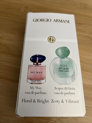 GEORGIO ARMANI FLORAL & BRIGHT *ZESTY & VIBRANT EAU DE PARFUM  0.23 & 0.17 OZ.