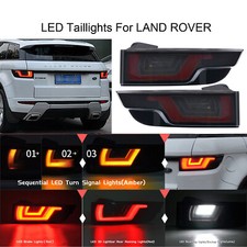 2X LED SMOKED REAR TAIL LIGHT LAMPS FITS LAND RANGE ROVER EVOQUE L538 2011-2018