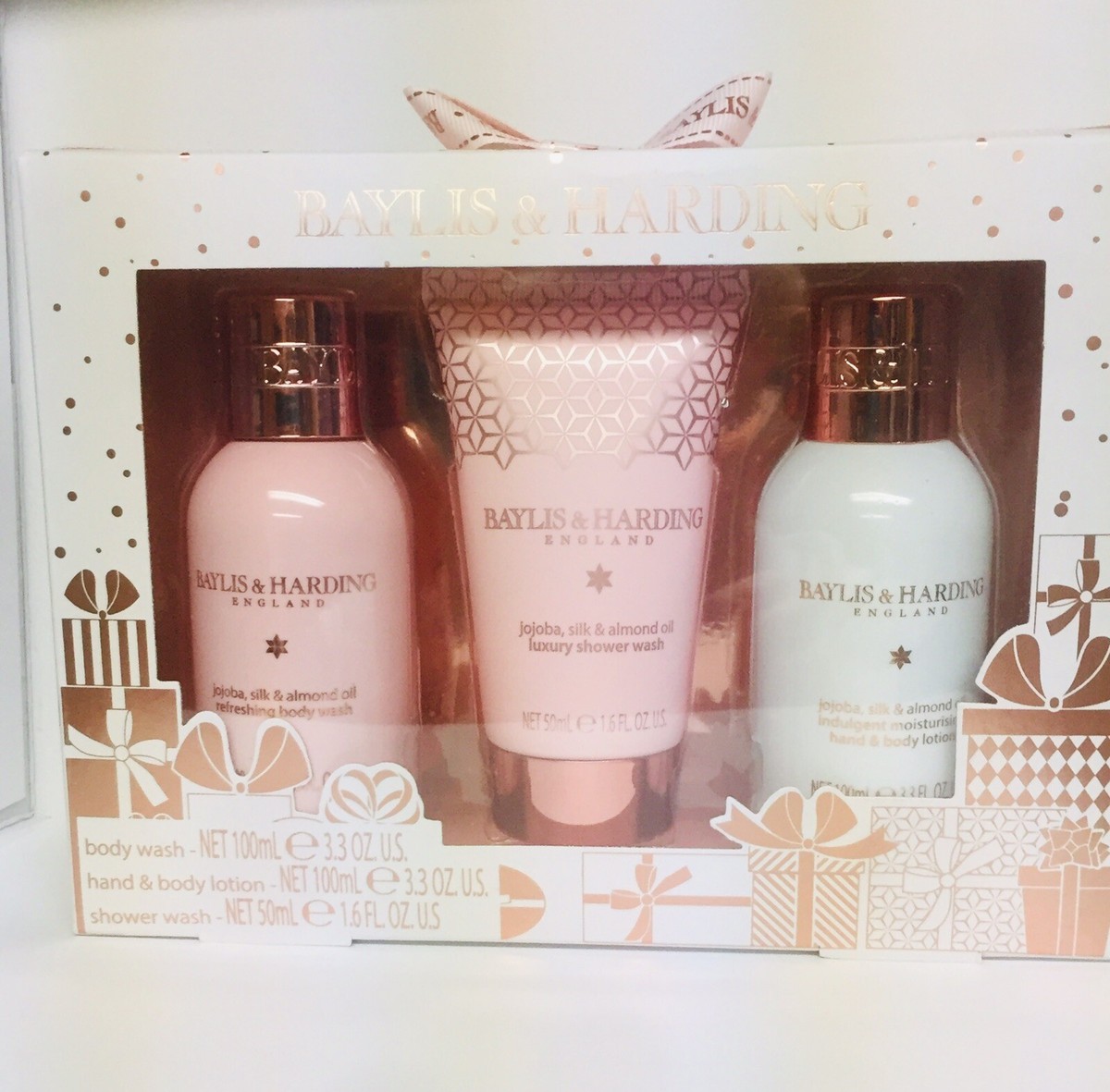 Baylis & Harding Gift Set For Her: Body Wash, Lotion & Shower Wash