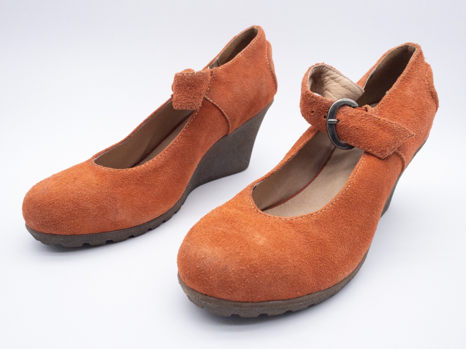 Andrea Conti Mujer Tacones Sandalias Auténtico Naranja Talla 41 Ue Art. 247-60
