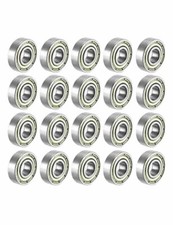 608-ZZ Ball Bearing 8x22x7 Dual Shielded Metal Chrome Skateboard 608Z 20pcs 