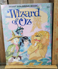 Vintage Wizard of Oz Giant Coloring Book 14" 19/20 Pages