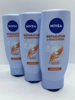 (21,65 /1 L) Nivea Reparatur & Gezielte Pflege 3 x 200 ml PH-Balance Spülung