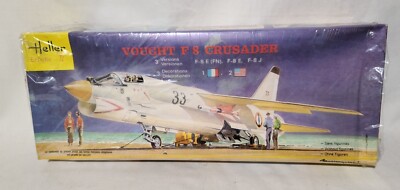 NEW Heller 1/72 Vought F-8 Crusader Aircraft Model Kit #259 (PACKAGING WEAR)
