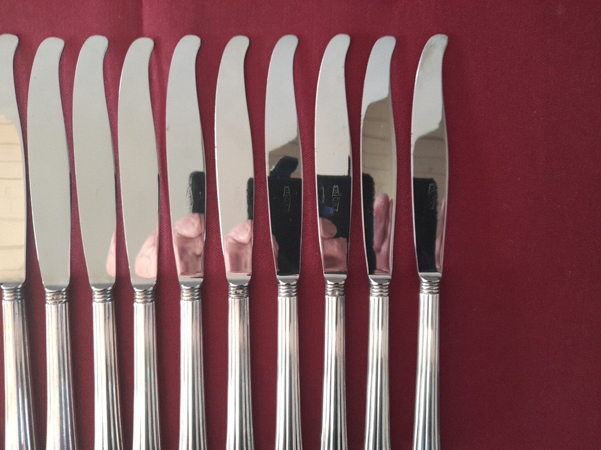 12 fourchettes à gateaux métal argenté modèle Contours orfèvre Argental Vintage French silver-plated pastry cake forks 14,1cm - France