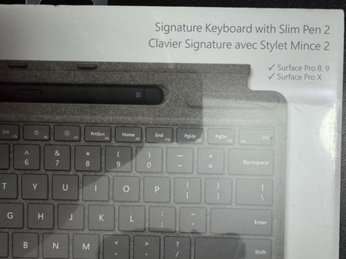 NEW Microsoft Surface Pro Signature Keyboard with Surface Slim Pen 2 PLATINUM - Picture 2 of 8