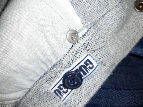 New Guess Los Angeles Girls Blue Patch Lined Jeans / Indigo Rinse Age 6 Years - Picture 9 of 9
