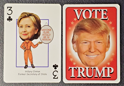 Hilary Clinton Hero Deck 3 of Clubs