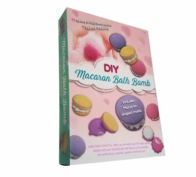 DIY Macaron Bath Bomb Kit, Includes Macaron shaped molds - Endless Creativity