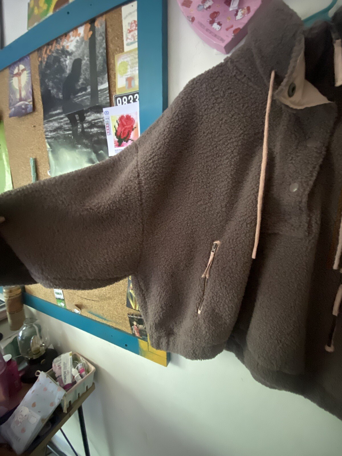 Universal Thread Brown Sherpa Pullover Jacket Siz… - image 2