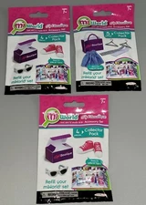 Mi World Collector Pack Style Boutique Accessory Set Bag COMPLETE LOT 3 SETS
