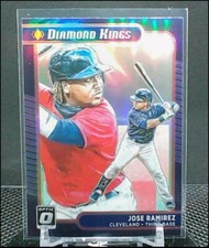 2021 Panini Optic Baseball Jose Ramirez Diamond Kings Silver Holo Prizm Indians