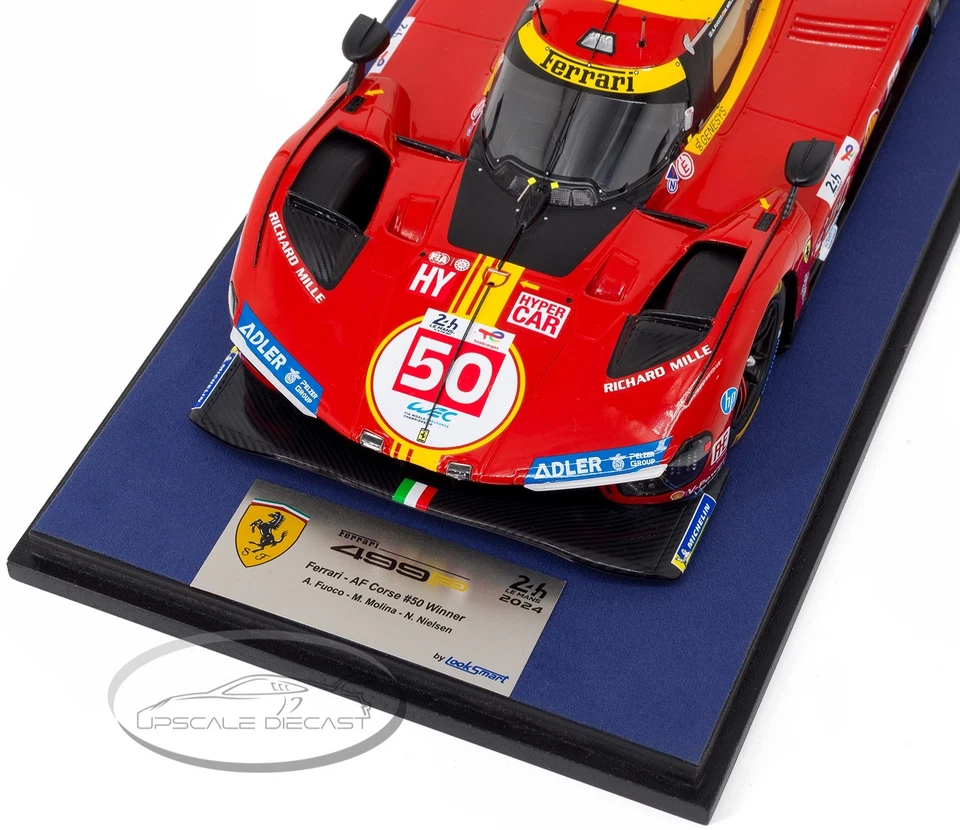 Looksmart 1/18 Ferrari 499P #50 Le Mans 24 hour 2024 Winner NEW LS18LM048 - Image 4 of 4