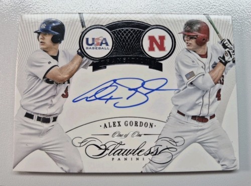 2016 Flawless Alex Gordon TRANSITIONS Autograph BLACK One of One AUTO Royals 1/1