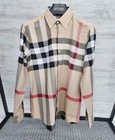 Casual Shirt BURBERRY Men's Size S Color Beige Long Sleeve Classic Model