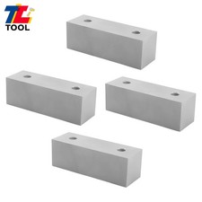 2 Pack Vise Jaws Aluminum 6 2 2" Machined Soft Jaws For 6" Vise 4 Jaws