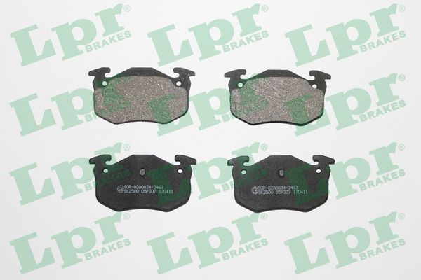 Rear LPR 05P307 Brake Pad Set, disc brake for CITROËN,PEUGEOT,RENAULT