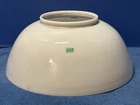 WHITE Vintage 14” Diameter GLASS Hanging Oil LAMP Antique MILK Glass SHADE  #222