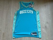 Charlotte Hornets Jersey Mens Large NBA Buzz City City Edition Nike Jordan