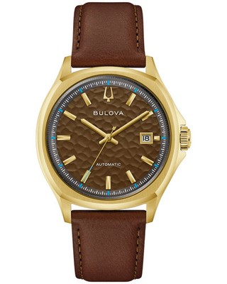 *BRAND NEW* Bulova NYC Tony Bennett Brown Dial Gold-tone Case Men's Watch 97B244