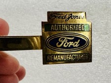 Vintage FRED JONES Authorized FORD Motor Company Logo Tie Clasp Clip Bar