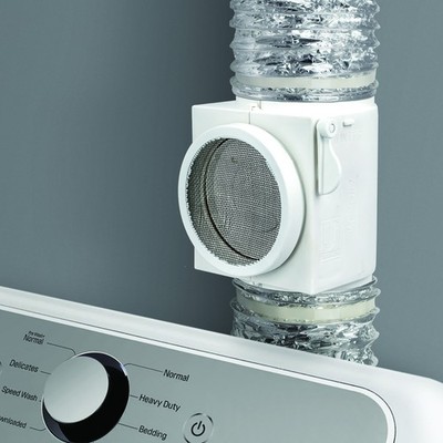 Dundas Jafine CHK100 Dryer Vent Heat Keeper Fits All 4-Inch Ducts, White
