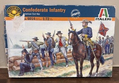 Italeri Civil War Confederate Infantry Soldier Figures 1/72 #6178