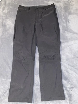 Eddie Bauer Fleece Lined Tech Pants Men's 34x30 Gray Performance 5 Pocket NWOT - Image 1 of 4