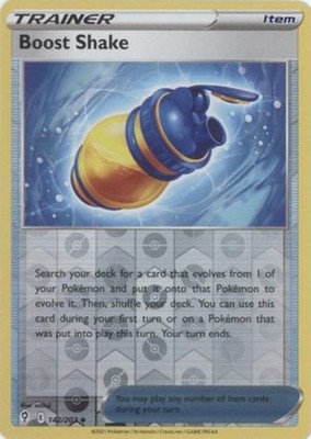 4x NM-Mint Boost Shake - 142/203 - Uncommon - Reverse Holo Pokemon Evolving Skie
