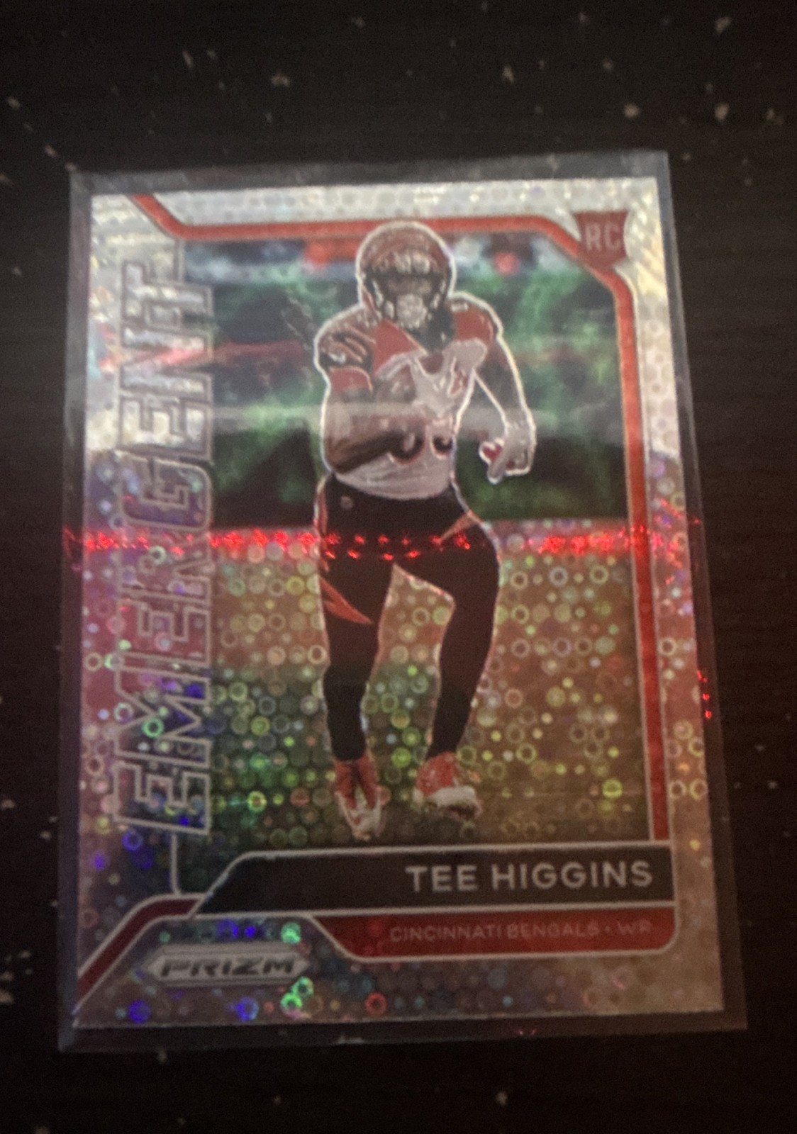 2020 Panini Prizm - Emergent Tee Higgins #17 No Huddle Prizm (RC)