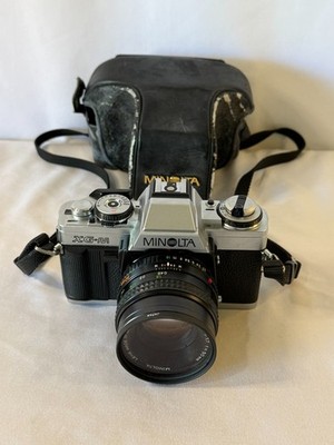 Minolta XG-M 35mm SLR Film Camera MD Rokkor-X 50mm f/1.7 Lens Tested Works