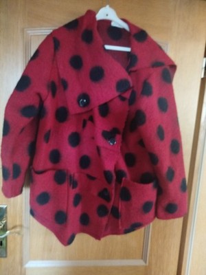 Asymmetrische Wolljacke Größe L
