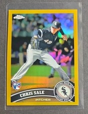 Chris Sale 2011 Topps Chrome #205 Gold Refractor RC #5/50 Rookie **SEE PHOTOS**