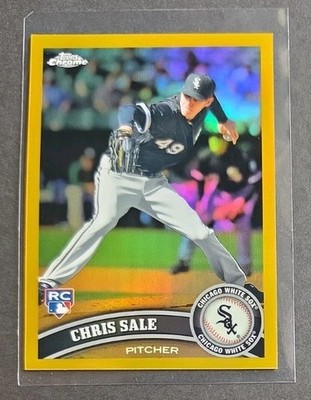 Chris Sale 2011 Topps Chrome #205 Gold Refractor RC #5/50 Rookie **SEE PHOTOS**