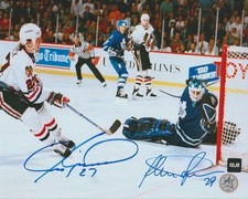 Jeremy Roenick & Felix Potvin Dual Signed 