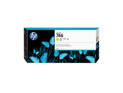 HP 746 300-ml Yellow DesignJet Ink Cartridge, P2V79A
